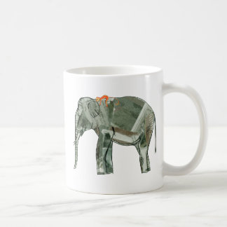 Elefant och apa kaffemugg