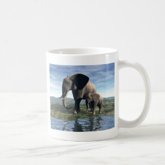 Elefant och baby kaffemugg