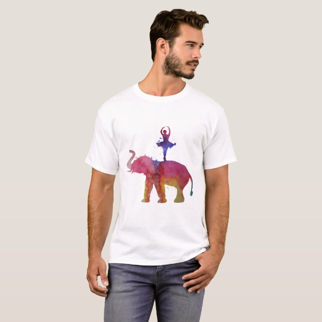 Elefant och ballerina t shirt (Hel framsida)
