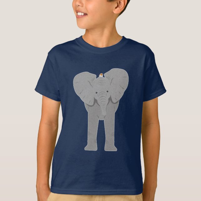 elefant och fågel tröja (Framsida)