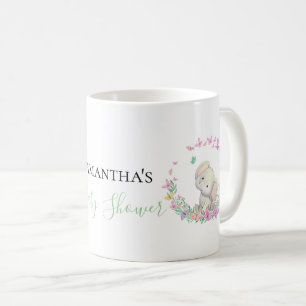 Elefant och fjärilar Kaffe Mugg