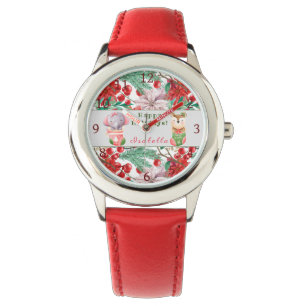 Elefant och Hjort Customize Text och Namn Watch Armbandsur