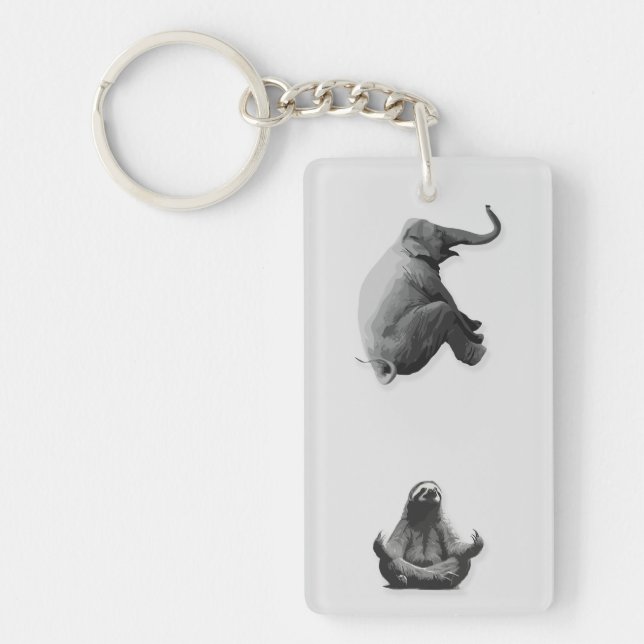 Elefant och mediterande sengångare harmoni (Framsidan)