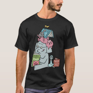 Elefant- och svinläsning t shirt