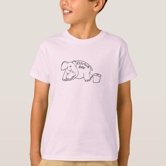 Elefant- och valdagen - t-shirt (Framsida)