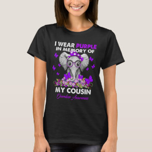 Elefant överdosering Medvetenhet I Bära Lila för m T Shirt