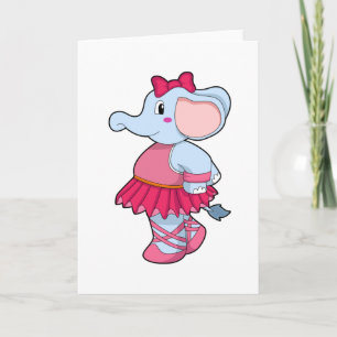 Elefant på balett med kjol kort