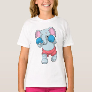 Elefant på Boxing med Boxinghandskar T Shirt