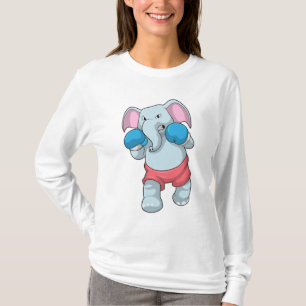 Elefant på Boxing med Boxinghandskar T Shirt