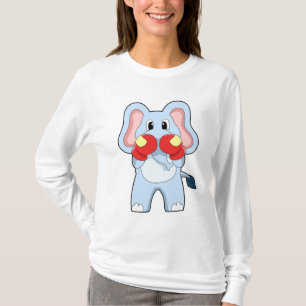 Elefant på Boxing med Boxinghandskar T Shirt