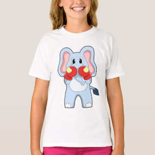 Elefant på Boxing med Boxinghandskar T Shirt