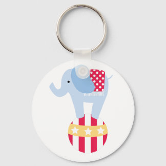 Elefant på Circus Boll Nyckelring
