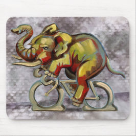 Elefant på en cykel musmatta