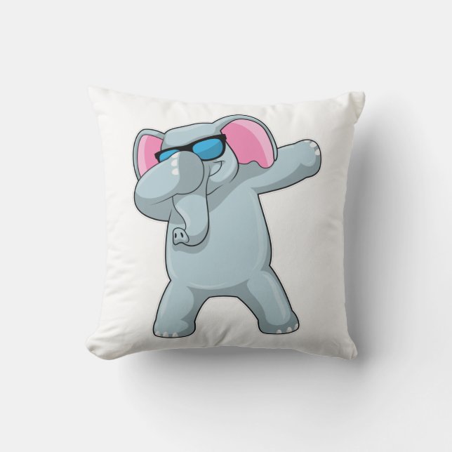 Elefant på Hip Hop-dans Dab Kudde (Framsida)