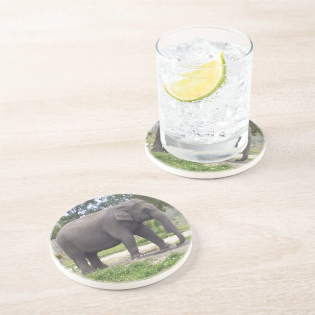 Elefant på lantlig ängsstig underlägg (Sidan)