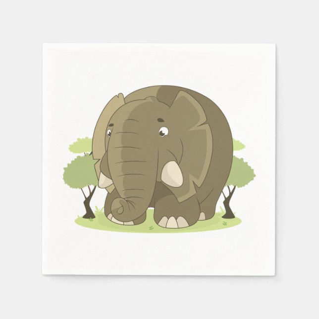 Elefant Pappersservett (Framsidan)