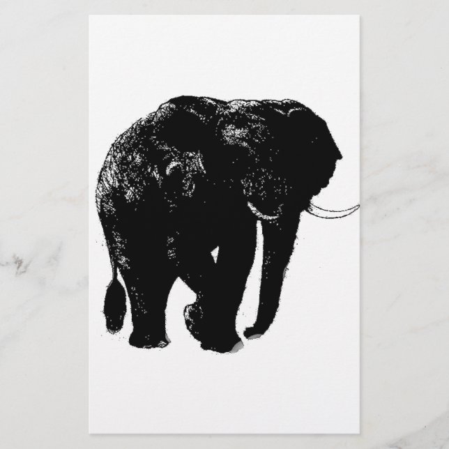 Elefant pappersvaror brevpapper (Framsida)