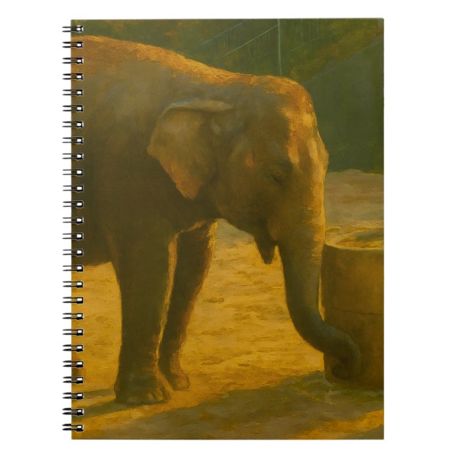 Elefant par in Sanctuary Setting Anteckningsbok (Framsidan)