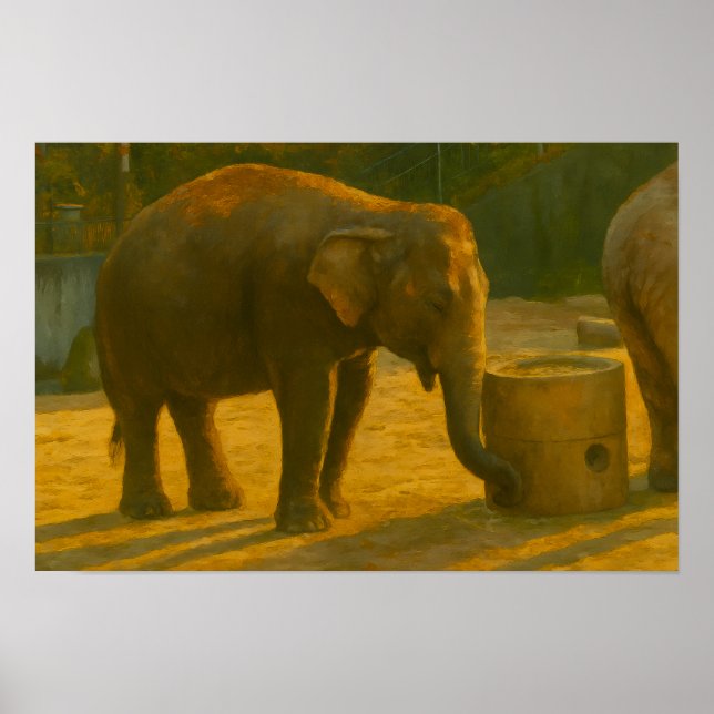 Elefant par in Sanctuary Setting Poster (Framsidan)