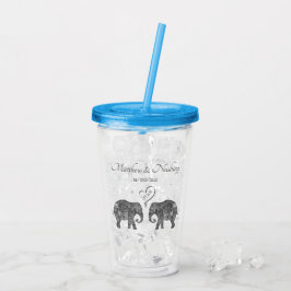Elefant par Tons från Kärlek Personligt bröllp Take Away Mugg