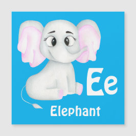 Elefant personalize ABC: Brev E - lägg till ditt n