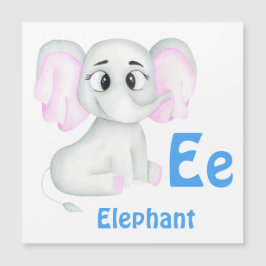 Elefant personalize ABC: Brev E - lägg till ditt n
