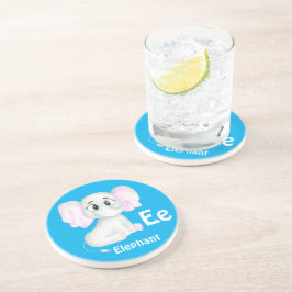 Elefant personalize ABC: Brev E - lägg till ditt n Underlägg