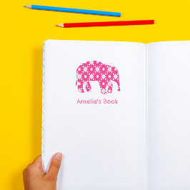 Elefant Personlig Bookplate Self-inking Frimärke Självfärgande Stämpel