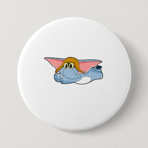 Elefant Pilot Pilot hatt Knapp