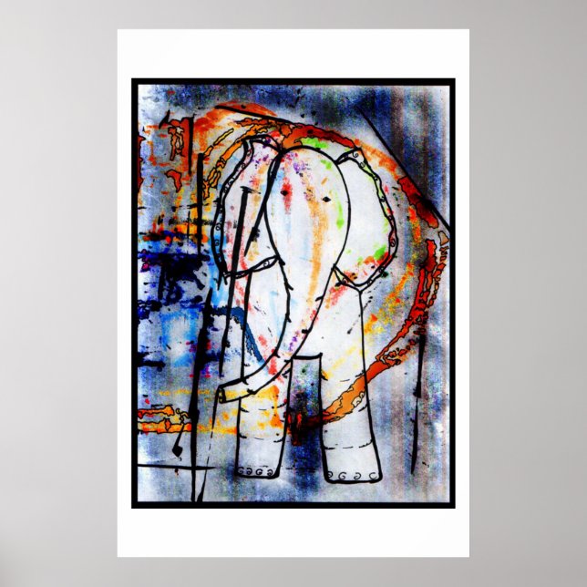 elefant poster (Framsidan)