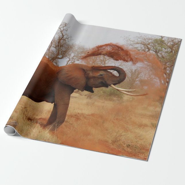Elefant Presentpapper (Utrullad)