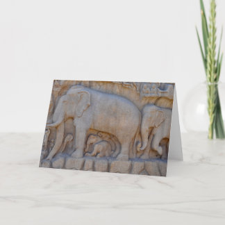 Elefant Procession, södra Indien Kort