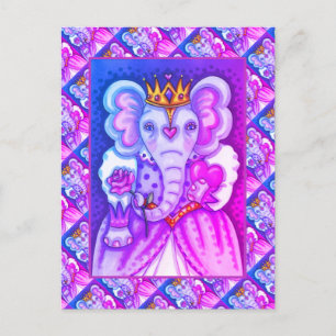 ELEFANT QUETEN AV HJÄRTAT OCH RO ROYAL VALENTINE HELG VYKORT