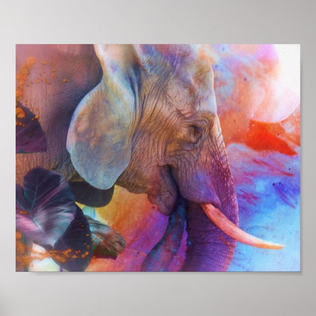 ELEFANT RELEMINERING AV HELIG VATTEN POSTER (Framsidan)