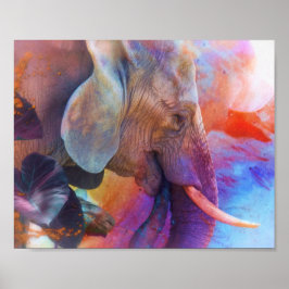 ELEFANT RELEMINERING AV HELIG VATTEN POSTER