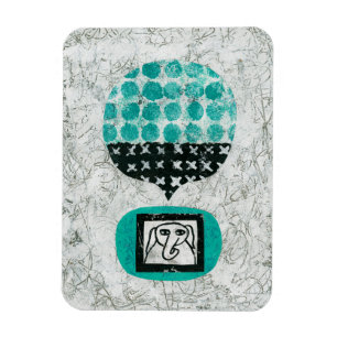 Elefant Rememsing Refrigerator Magnet