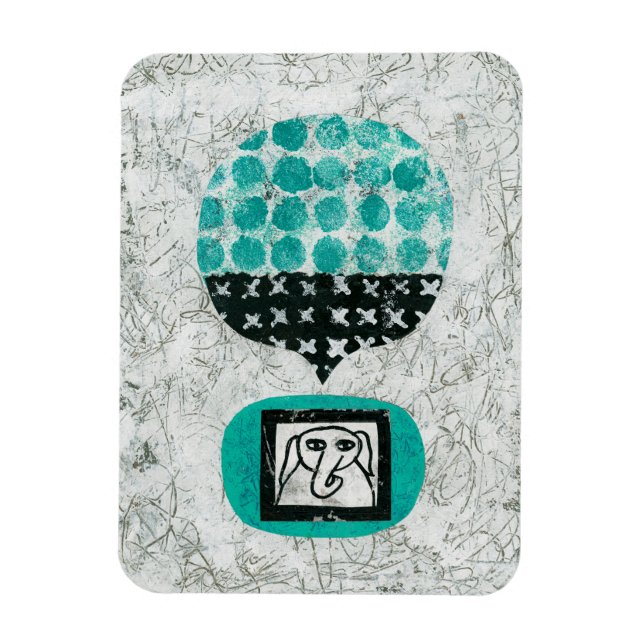 Elefant Rememsing Refrigerator Magnet (Vertikal)