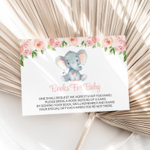 Elefant, Rosa akvarellblommor, Böcker för bebisar