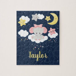 Elefant Rosa och flotta Pussel