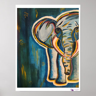 Elefant Skriv ut Poster