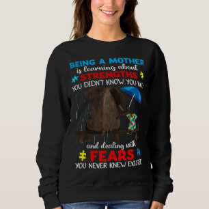 Elefant som är en mamma Autismmedvetenhet för barn T Shirt