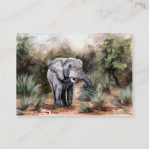 Elefant som är kommande till och med Artcard Visitkort