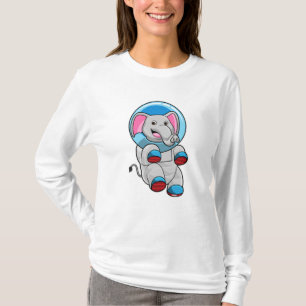 Elefant som astronaut i glassfären t shirt