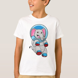 Elefant som astronaut i glassfären t shirt