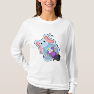 Elefant som Biker med motorcykel.PNG T Shirt