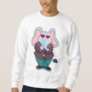 Elefant som brudgumme med kostym.PNG Lång Ärmad Tröja