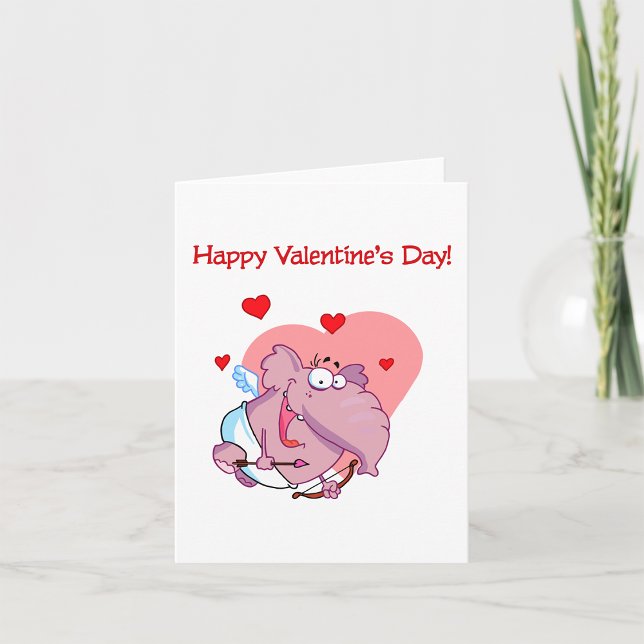 Elefant som Cupid Note-kort Helgkort (Skapare uppladdad)
