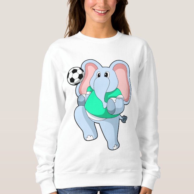 Elefant som fotbollsspelare med fotboll.PNG T Shirt (Framsida)