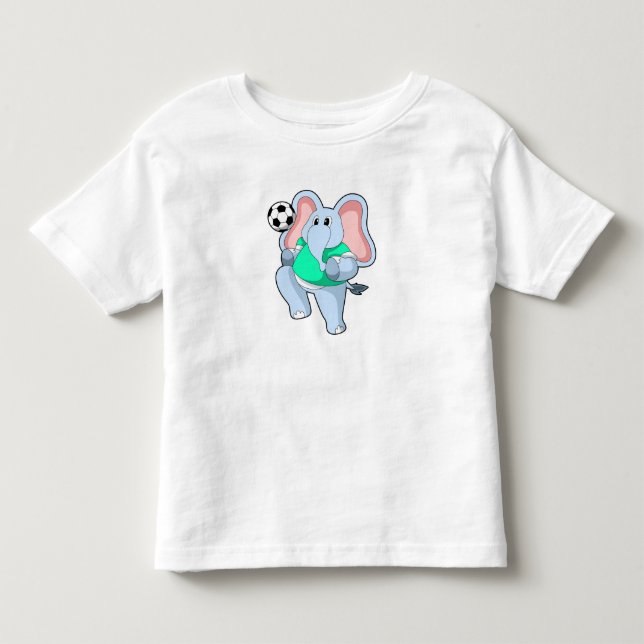 Elefant som fotbollsspelare med fotboll.PNG T Shirt (Framsida)