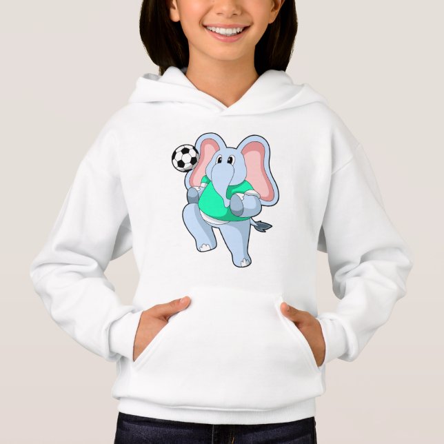 Elefant som fotbollsspelare med fotboll.PNG T Shirt (Framsida)